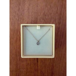 Maya Brenner Pave Diamond Disc 16" Necklace 14k